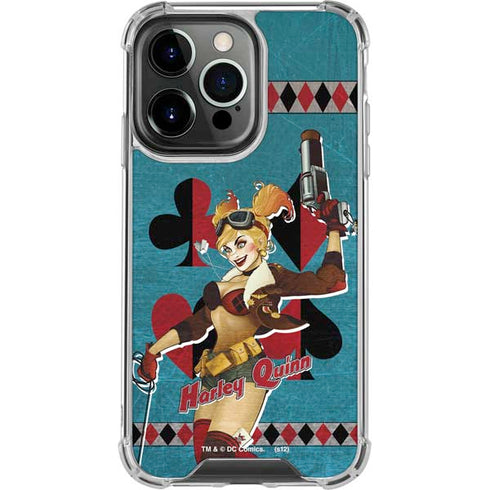 DC Comics Bombshells Harley Quinn iPhone 16 Pro Clear Case